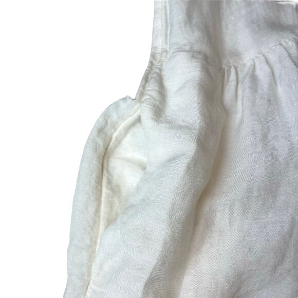 Gudrun Sjödén Embroidered Linen Cotton Peasant Blouse Top Tunic Size Large - Picture 6 of 8